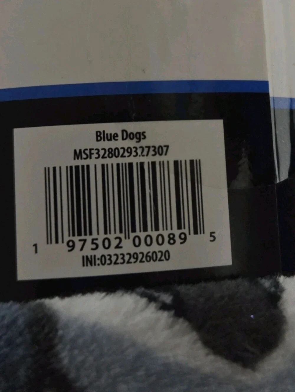 Mainstays Fleece Throw Blanket Blue Various Dog Breeds 50x60